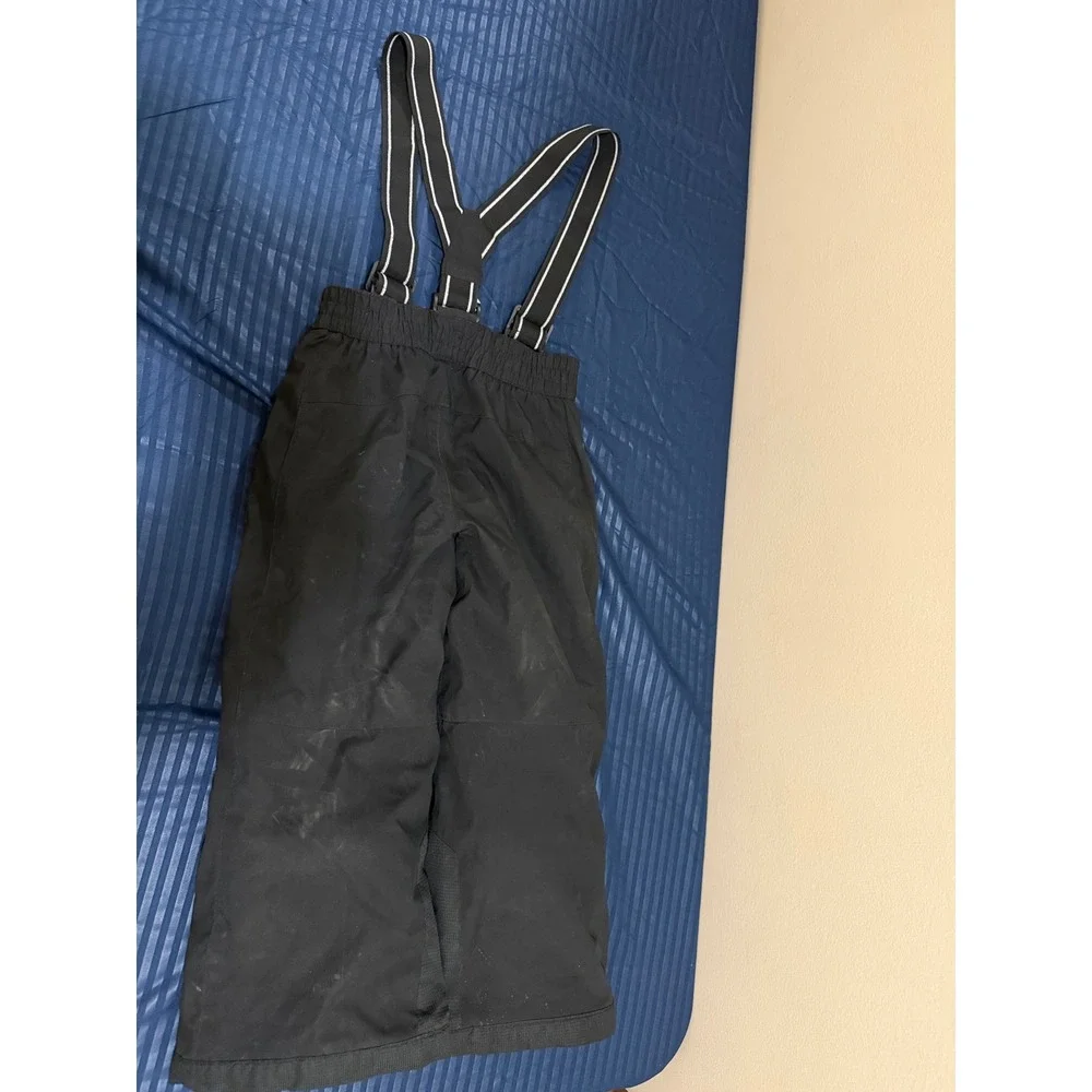 Gerry Kids Black Insulated Snow Pants with Suspenders Size XS 5/6 Ski Sledding